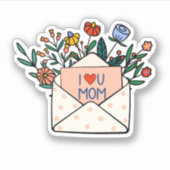 私はあなたを母が大好きだ シール (正面)