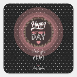 私はあなたを母が大好きだ スクエアシール