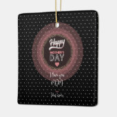 私はあなたを母が大好きだ セラミックオーナメント (左)