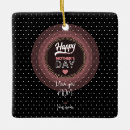 私はあなたを母が大好きだ セラミックオーナメント