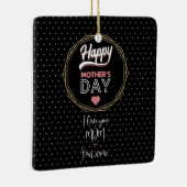 私はあなたを母が大好きだ セラミックオーナメント (右)