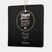 私はあなたを母が大好きだ セラミックオーナメント (左)