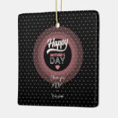 私はあなたを母が大好きだ セラミックオーナメント (左)