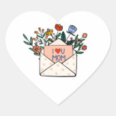 私はあなたを母が大好きだ ハートシール (正面)