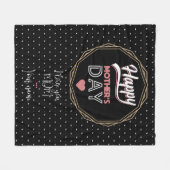 私はあなたを母が大好きだ フリースブランケット (正面(横))