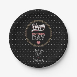 私はあなたを母が大好きだ ペーパープレート