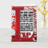 私はあなたを永遠に一日も愛することを約束する カード (黄色い花)