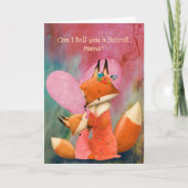 私はあなたを永遠に愛し続けるママキツネ カード (正面)