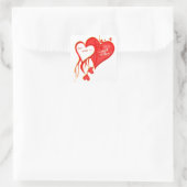 私はあなたを永遠に愛し、一日のハート スクエアシール (バッグ)