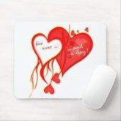 私はあなたを永遠に愛し、一日のハート マウスパッド (マウス)
