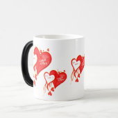 私はあなたを永遠に愛し、一日のハート モーフィングマグカップ (正面左)