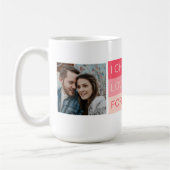 私はあなたを永遠に愛することを選ぶ写真カスタム コーヒーマグカップ (左)