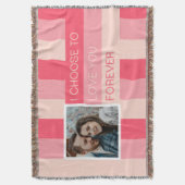 私はあなたを永遠に愛することを選ぶ写真カスタム スローブランケット (正面縦)