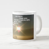 私はあなたを永遠に愛するジャンボロマンチックなコーヒーマグ ジャンボコーヒーマグカップ (正面右)