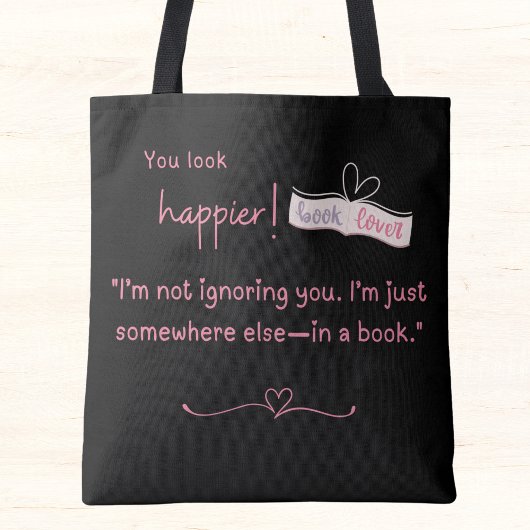 私はあなたを無視しているわけではない。私はどこか別の場所にいる – 本の中で トートバッグ