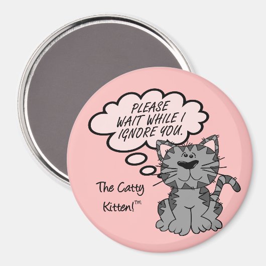 私はあなたを無視している間お待ちください マグネット (正面/裏面)