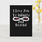 私はあなたを無限に、そしてバレンタインデーのカップルを超えて愛している カード (黄色い花)