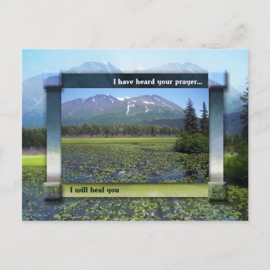 私はあなたを癒します ポストカード (正面)