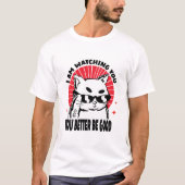 私はあなたを白く見ている Tシャツ (正面)