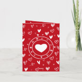 私はあなたを皮肉なVdayホリデーカードに耐える シーズンカード (裏面)