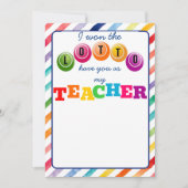 私はあなたを私たちのギフトカードホルダーとして持っているロットを勝った 招待状 (正面)