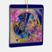 私はあなたを絶縁水ボトルが大好き セラミックオーナメント (右)