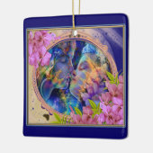 私はあなたを絶縁水ボトルが大好き セラミックオーナメント (左)