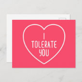 私はあなたを耐おもしろい引用文 ポストカード (正面/裏面)