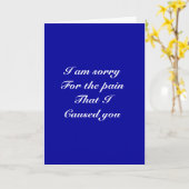 私はあなたを苦しめてごめんなさい カード (黄色い花)