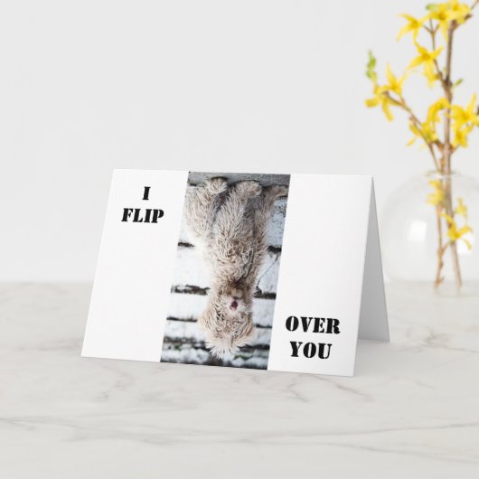 *私はあなたを裏返す*誕生日ショー私はどのくらい行う カード (黄色い花)