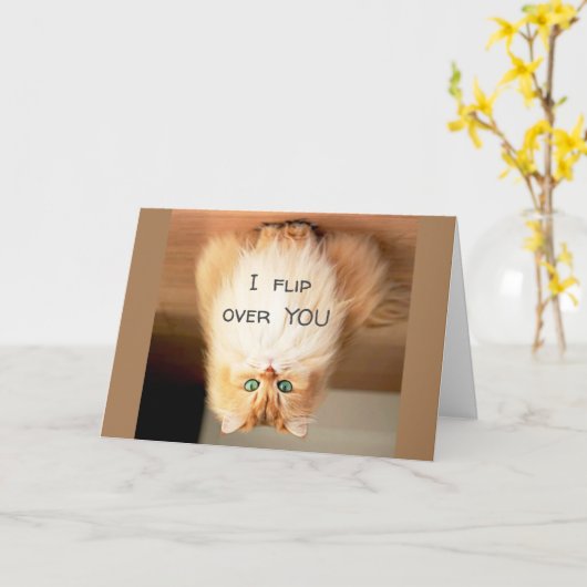 *私はあなたを裏返す*誕生日ショー私はどのくらい行う カード (黄色い花)