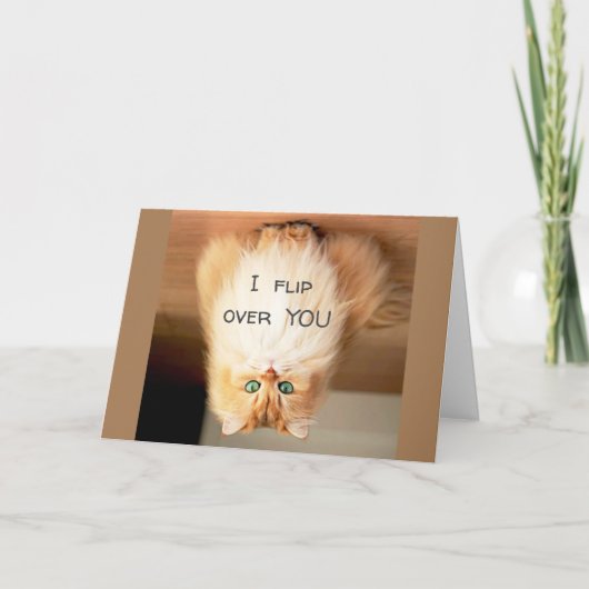 *私はあなたを裏返す*誕生日ショー私はどのくらい行う カード (正面)