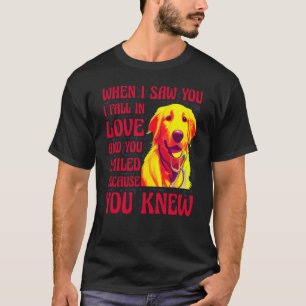 私はあなたを見た時、私は愛の秋であなたが微笑んだ理由 Tシャツ