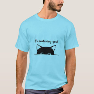 私はあなたを見ている( cat ) tシャツ