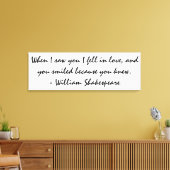 私はあなたを見て恋に落ちた – Wall Art キャンバスプリント (インサイチュ (リビング))