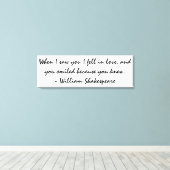 私はあなたを見て恋に落ちた – Wall Art キャンバスプリント (インサイチュ (ウッドフロア))