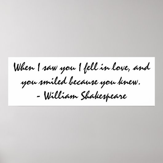 私はあなたを見て恋に落ちた – Wall Art ポスター (正面)