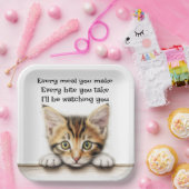 私はあなたを見る子猫 ペーパープレート (パーティー)