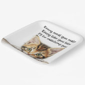 私はあなたを見る子猫 ペーパープレート (傾斜あり)