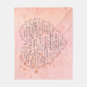 私はあなたを言葉で愛し違うている フリースブランケット (正面)