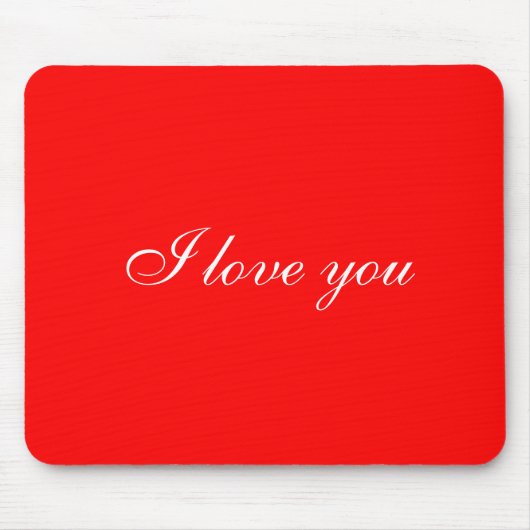 私はあなたを赤口愛している マウスパッド (正面)
