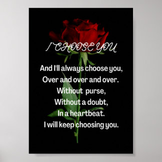 私はあなたを選んだ ポスター