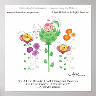 私はあなたを選んだ!April McCallumによるポスター ポスター