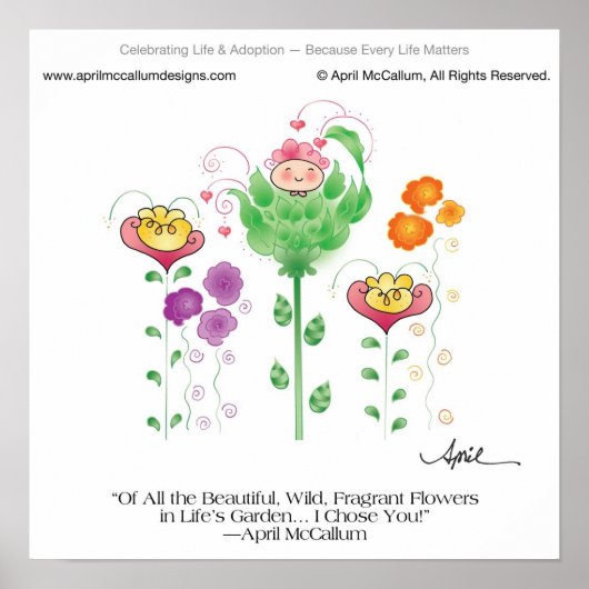 私はあなたを選んだ！April McCallumによるポスター ポスター (正面)