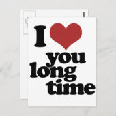 私はあなたを長い間愛している ポストカード (正面/裏面)