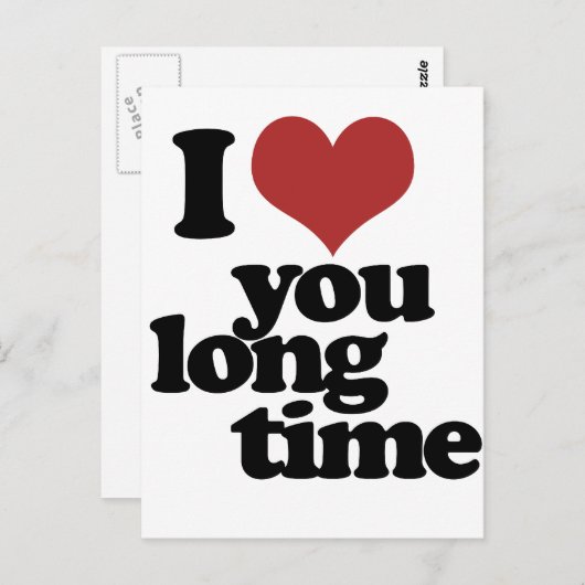 私はあなたを長い間愛している ポストカード (正面/裏面)