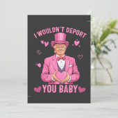 私はあなたを非難しない、ベビートランプのバレンタイン シーズンカード (スタンド正面)