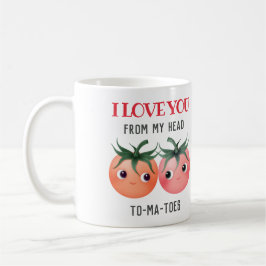 私はあなたを頭から爪先まで可愛いトマト大好き コーヒーマグカップ