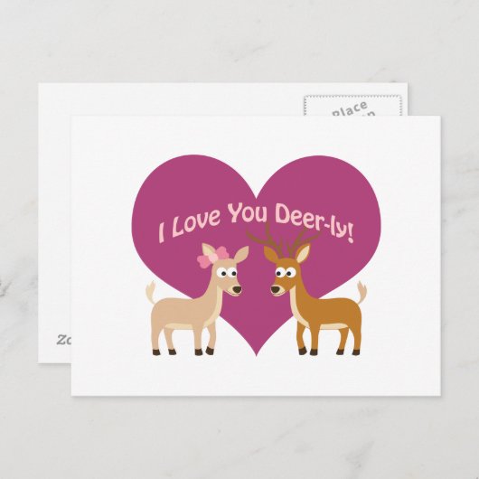 私はあなたを鹿のように愛している! ポストカード (正面/裏面)
