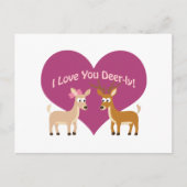 私はあなたを鹿のように愛している! ポストカード (正面)